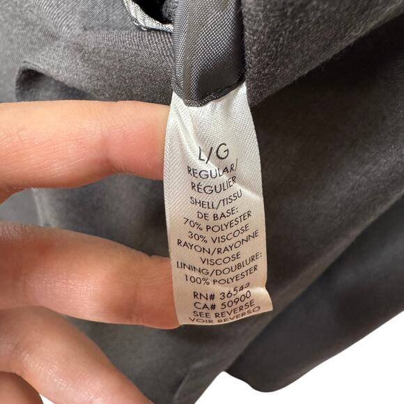 Calvin Klein 3-Piece Gray Suit Blazer Vest Pants Size L 34x30 - Picture 4 of 13